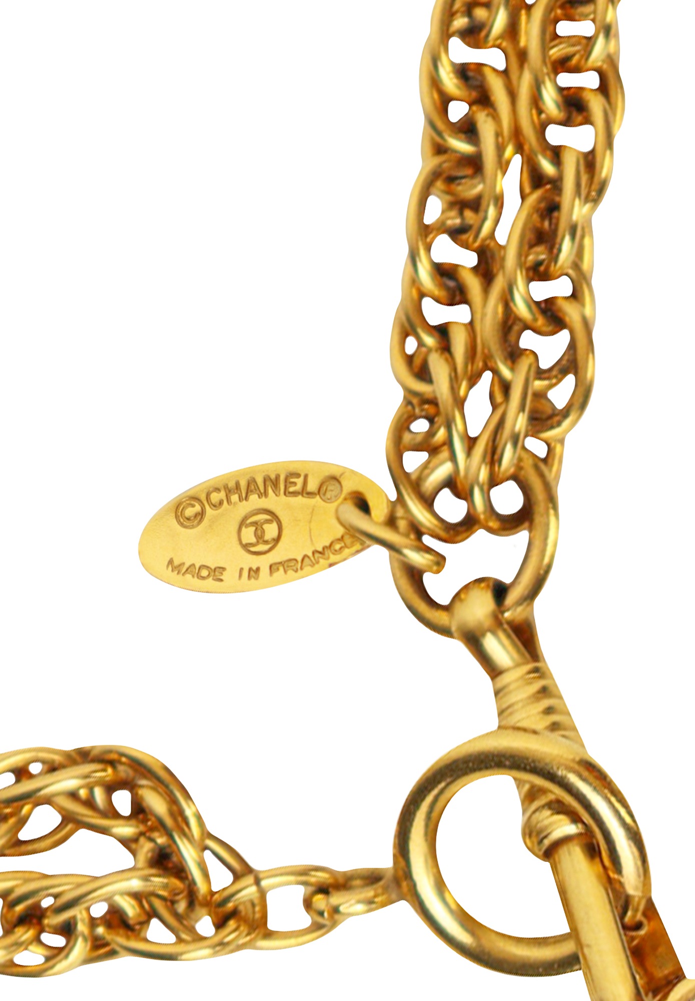 Колье Chanel с подвеской-лупой