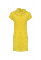 Жёлтое вязаное платье John Galliano