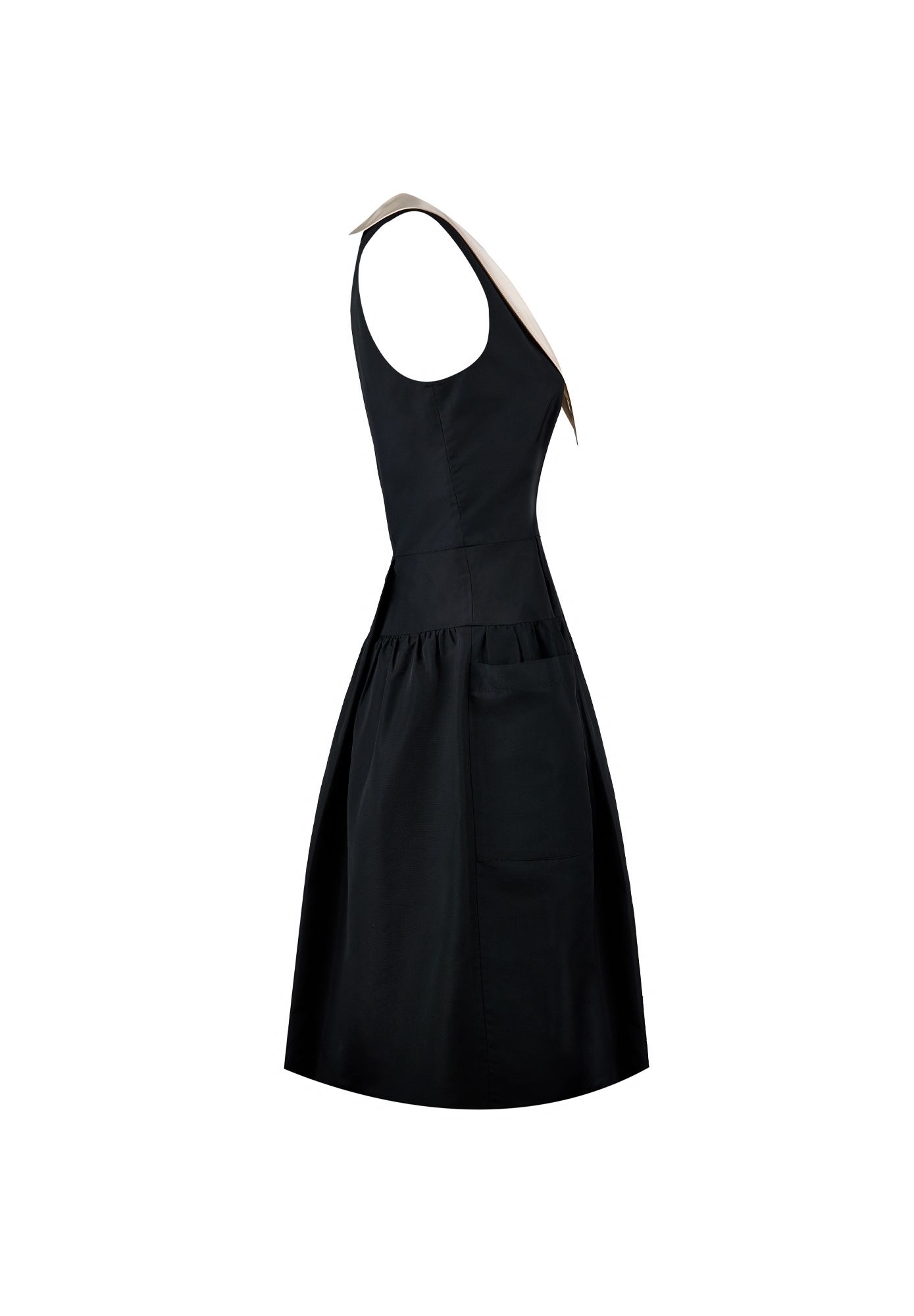 Платье Prada с белым воротником