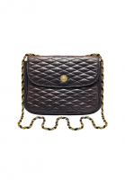 Темно-синяя кожаная сумка Pierre Balmain