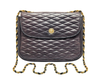 Темно-синяя кожаная сумка Pierre Balmain