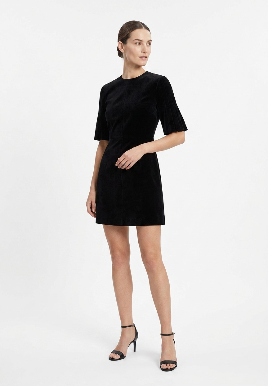 Бархатное платье Saint Laurent