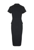 Чёрное платье Chanel с коротким рукавом