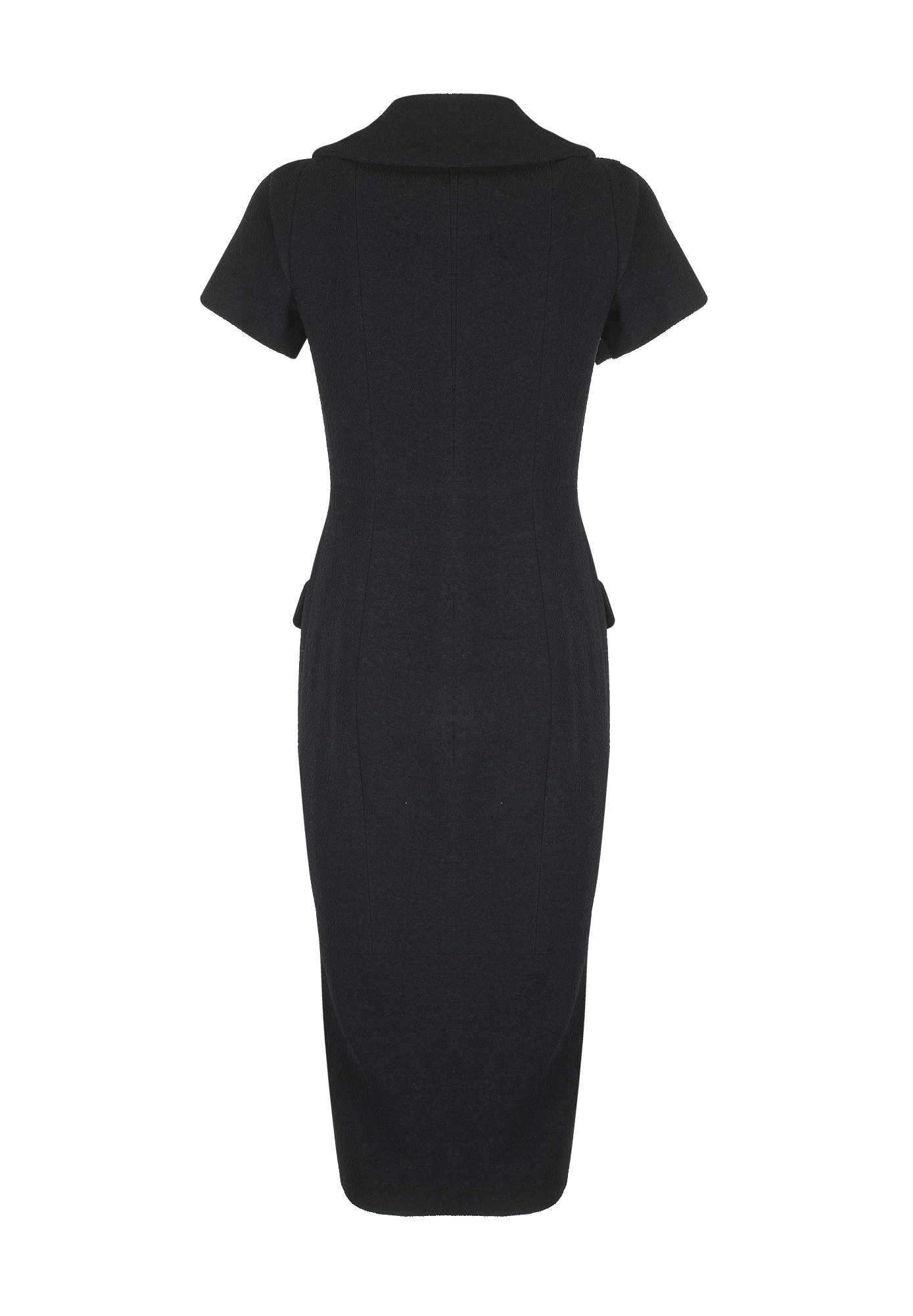 Чёрное платье Chanel с коротким рукавом