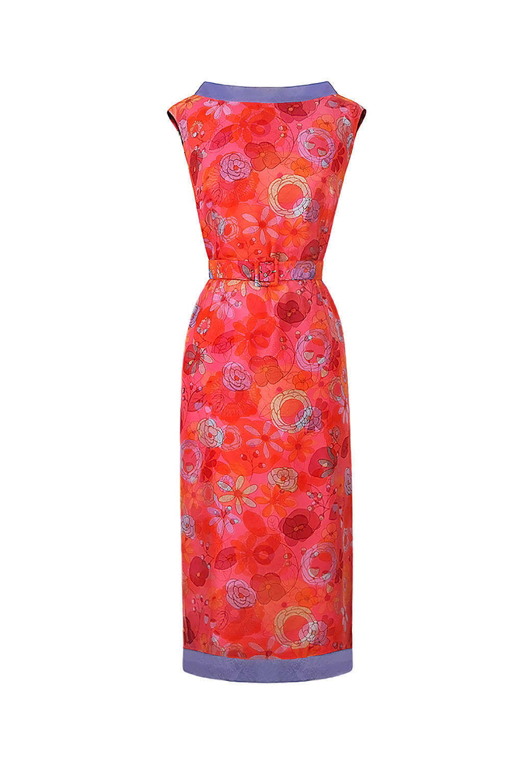 Шелковое платье Pierre Balmain с цветами