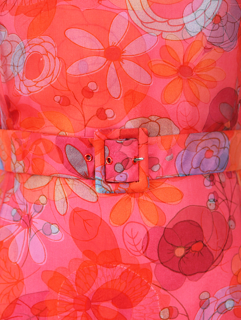 Шелковое платье Pierre Balmain с цветами