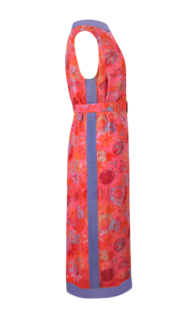 Шелковое платье Pierre Balmain с цветами