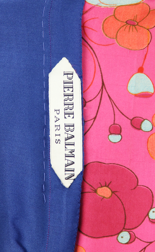 Шелковое платье Pierre Balmain с цветами