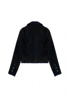 Черный твидовый жакет Chanel