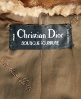 Мраморная норковая шуба Christian Dior