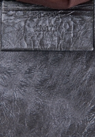 Серебристый клатч Alexander McQueen с перчаткой