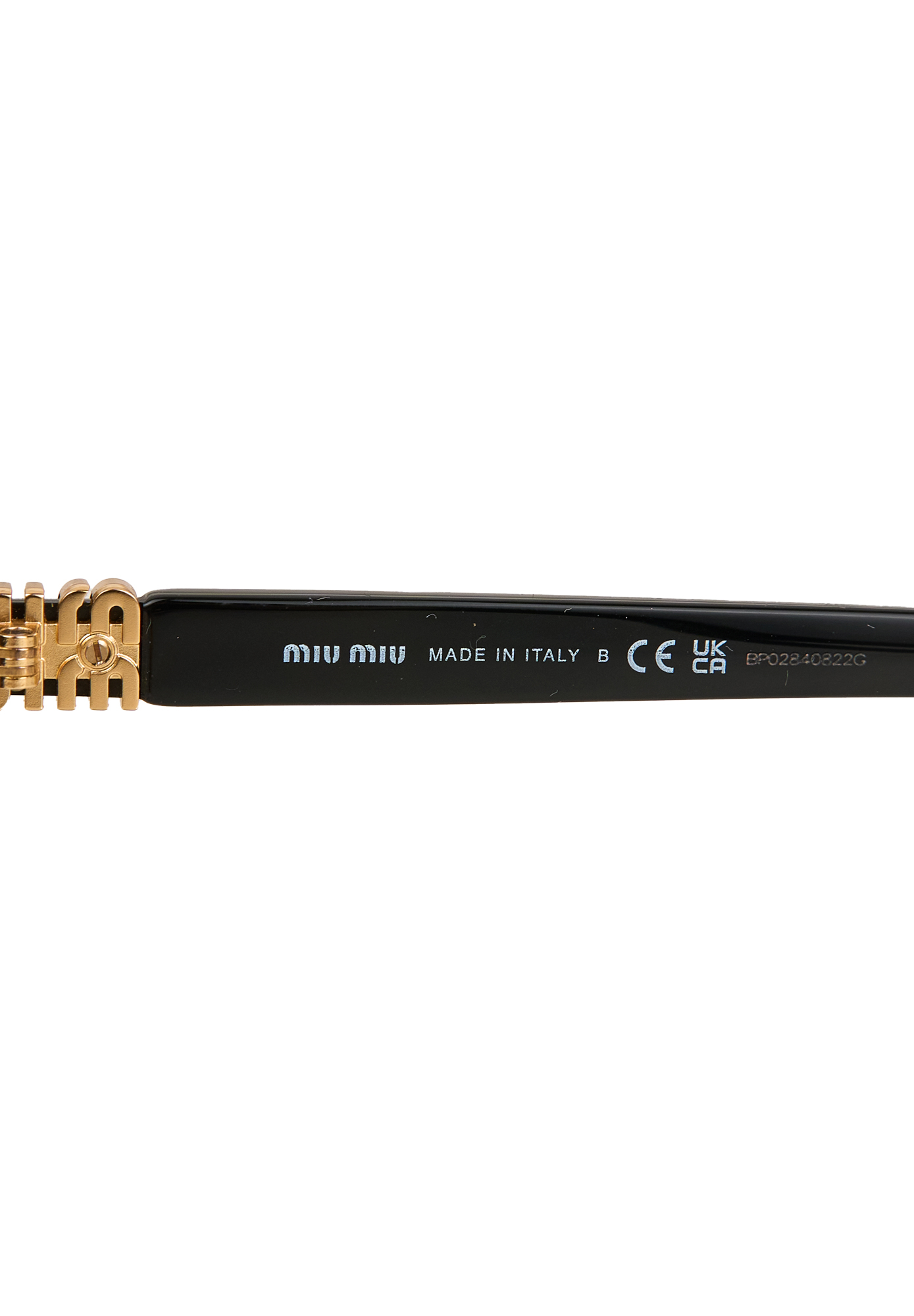 Очки Miu Miu с черными дужками