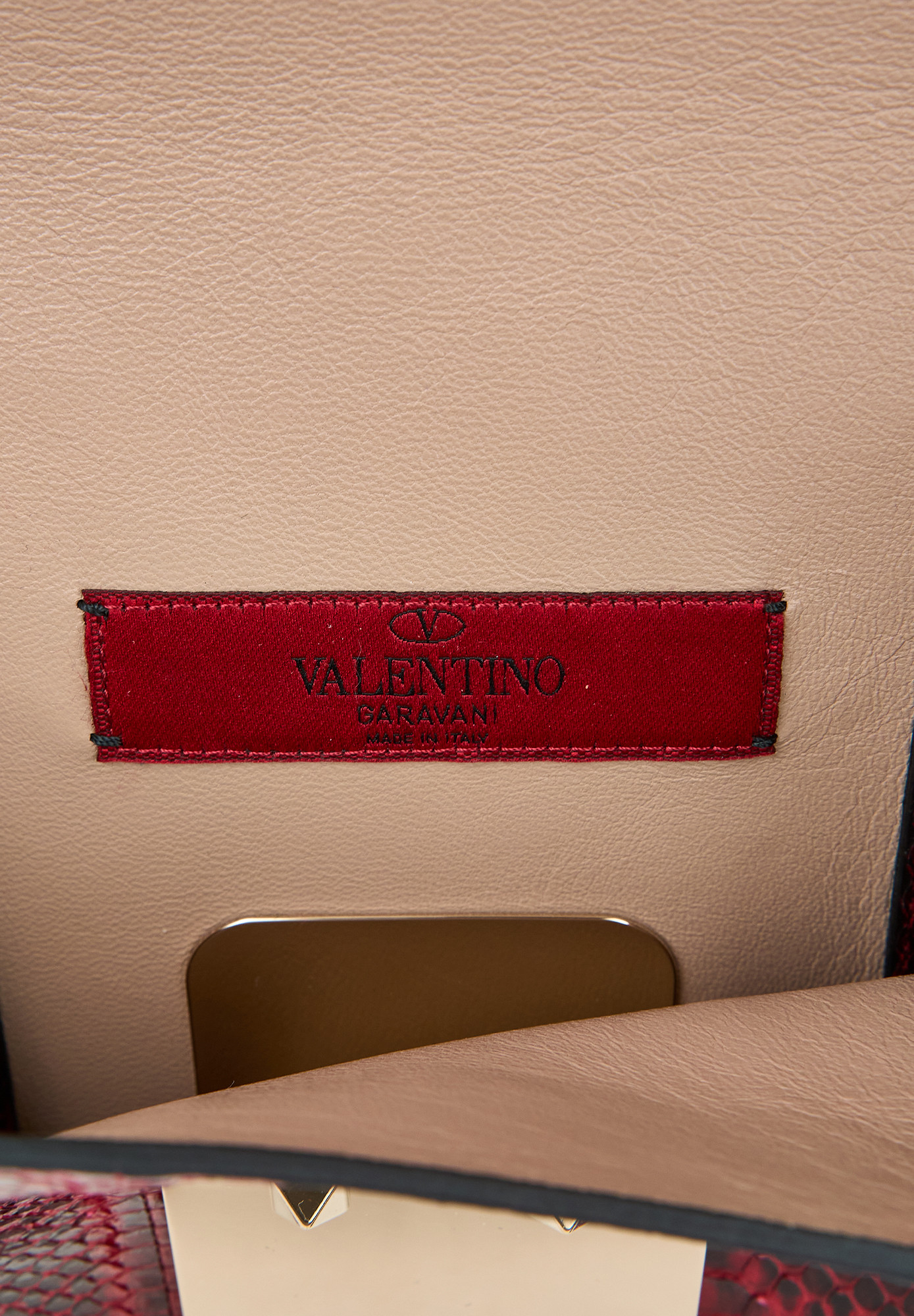 Клатч Valentino из кожи змеи