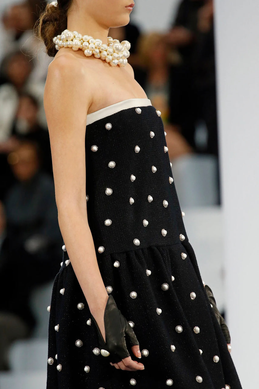 Массивное жемчужное колье Chanel