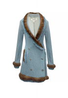 Голубое платье Christian Dior