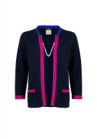 Синий кашемировый кардиган Chanel 