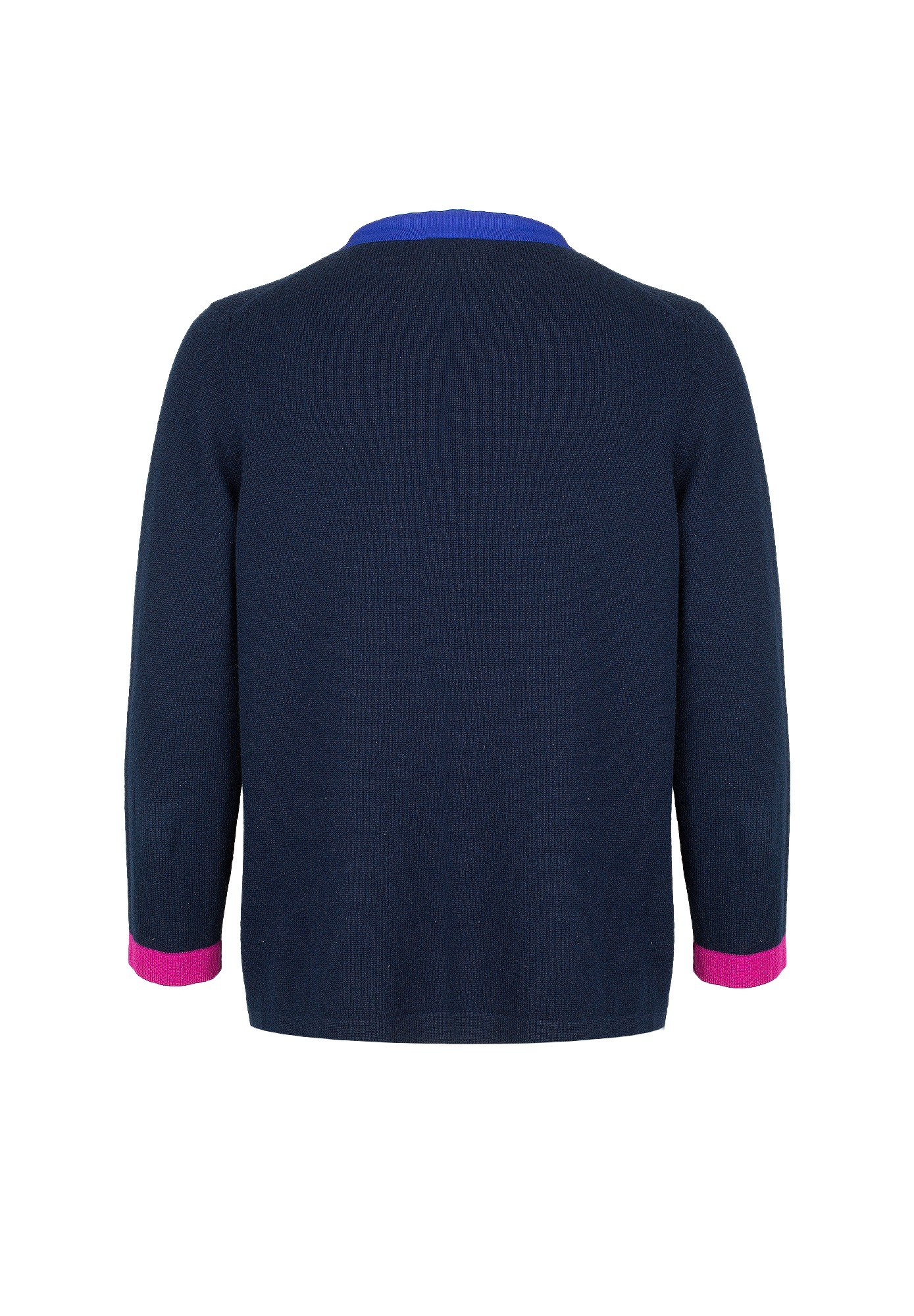 Синий кашемировый кардиган Chanel 