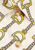 Шелковое платье-рубашка Gucci с принтом