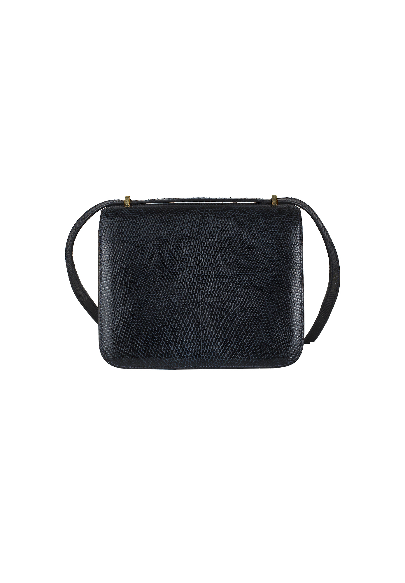 Винтажная сумка Hermès Constance 18 Mini Bleu Marine Lizard