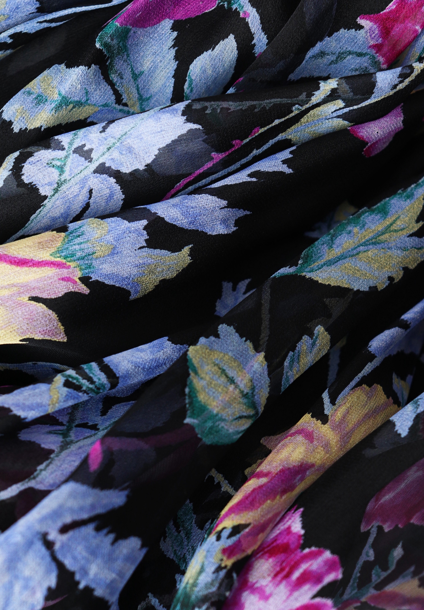 Шелковое платье Christian Dior с цветами