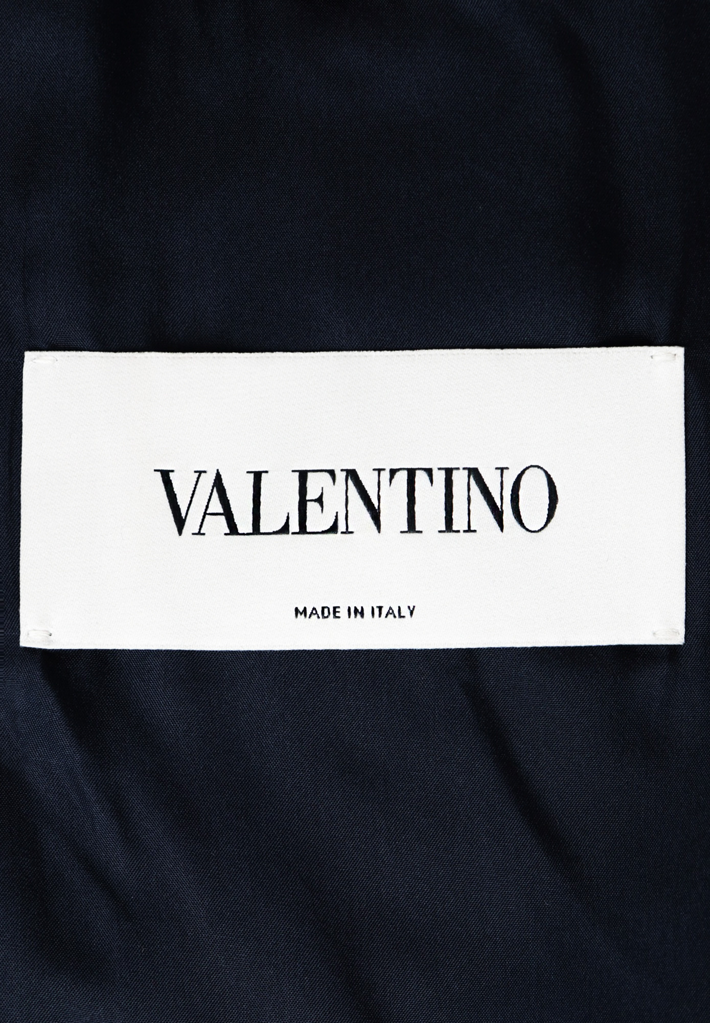 Темно-синий жакет Valentino с аппликацией
