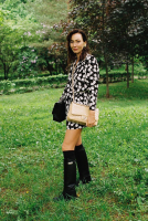 Платье Saint Laurent c принтом