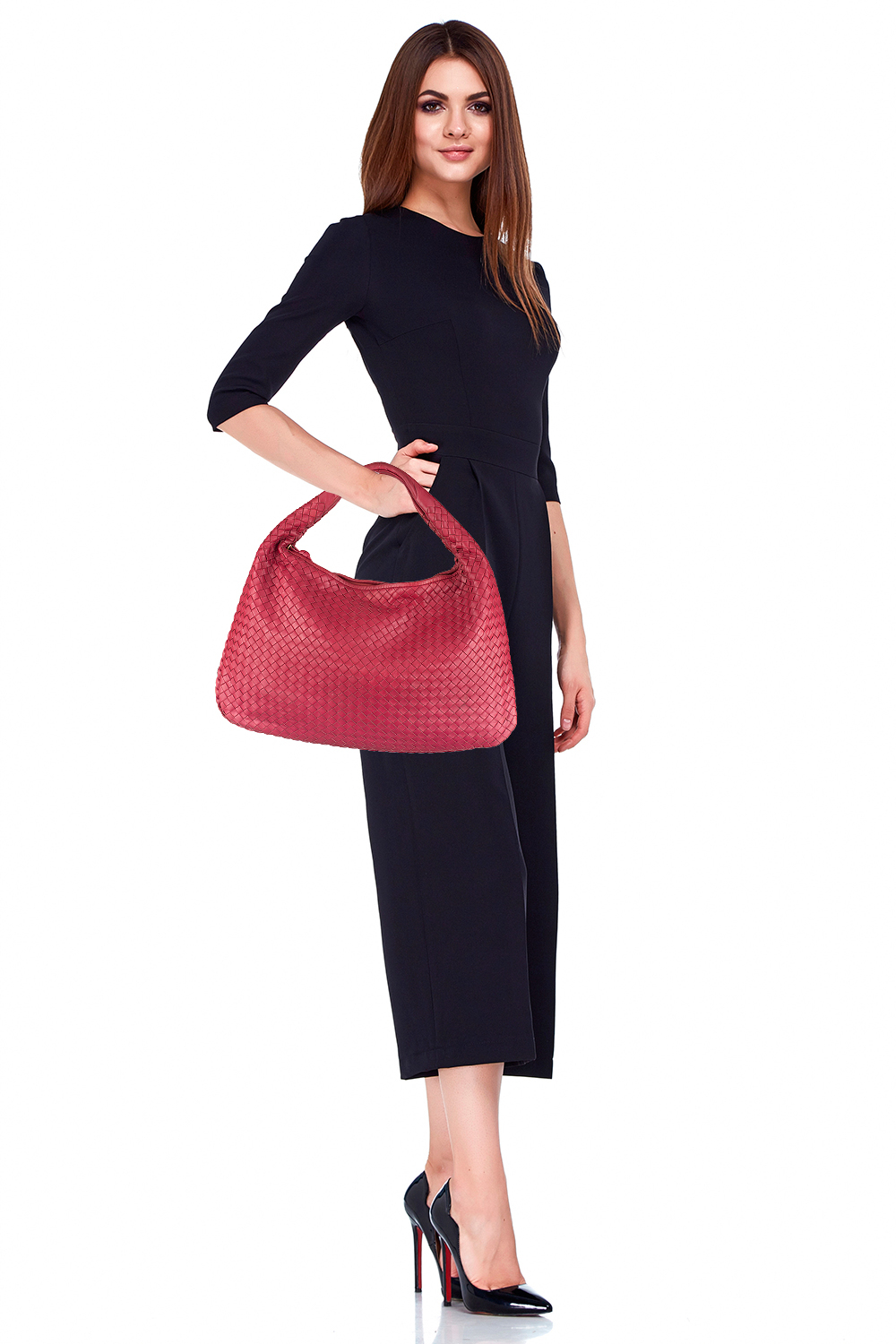 Красная сумка Bottega Veneta Hobo 