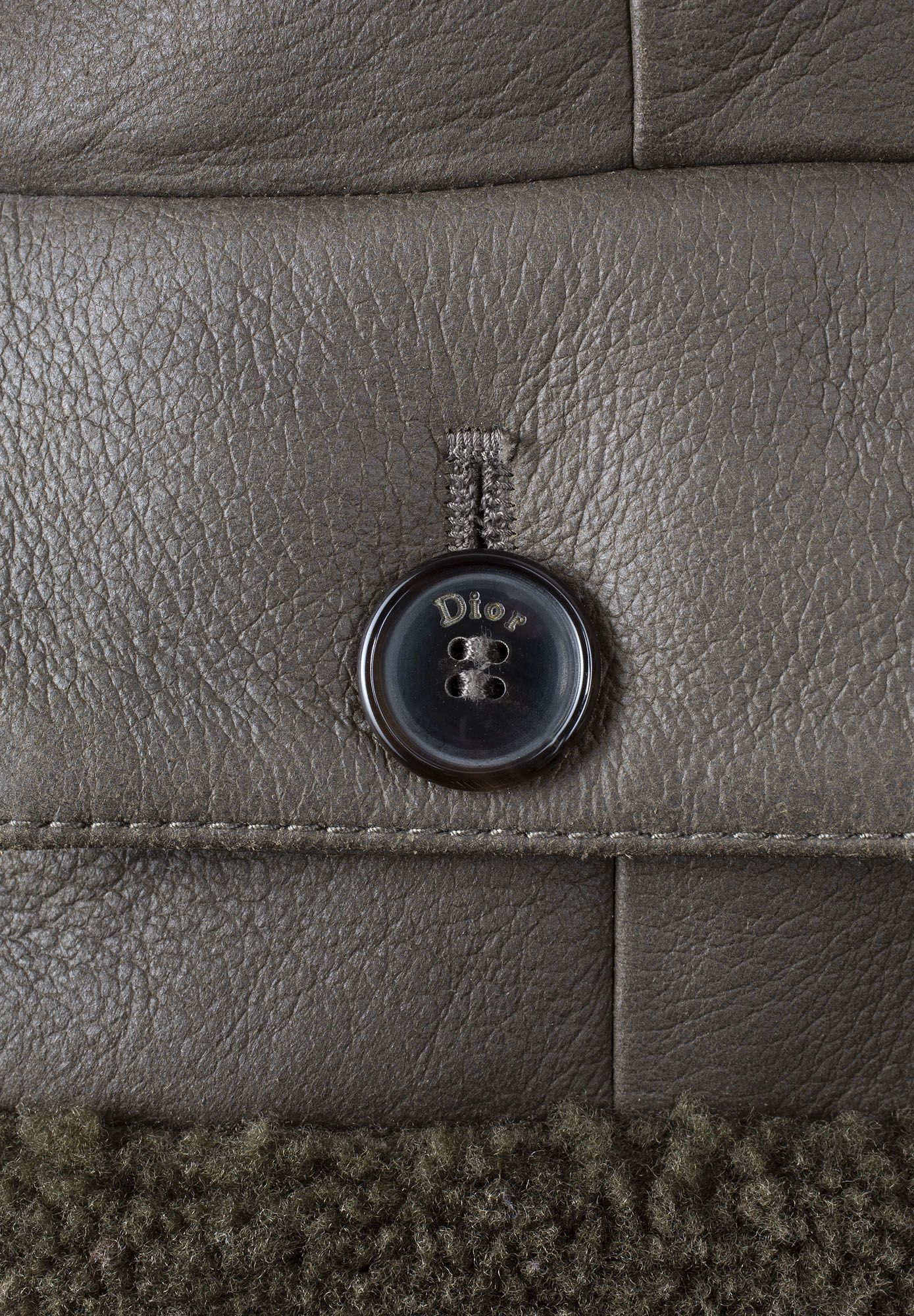 Коричневая дублёнка Christian Dior 