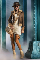 Коричневая дублёнка Christian Dior 