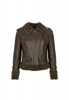 Коричневая дублёнка Christian Dior 