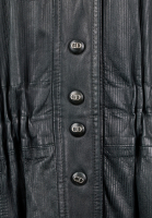 Кожаная парка Christian Dior с меховой оторочкой