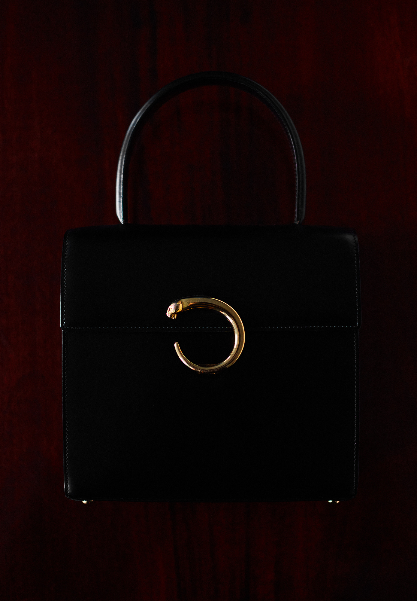 Черная сумка Cartier Panthère Top Handle