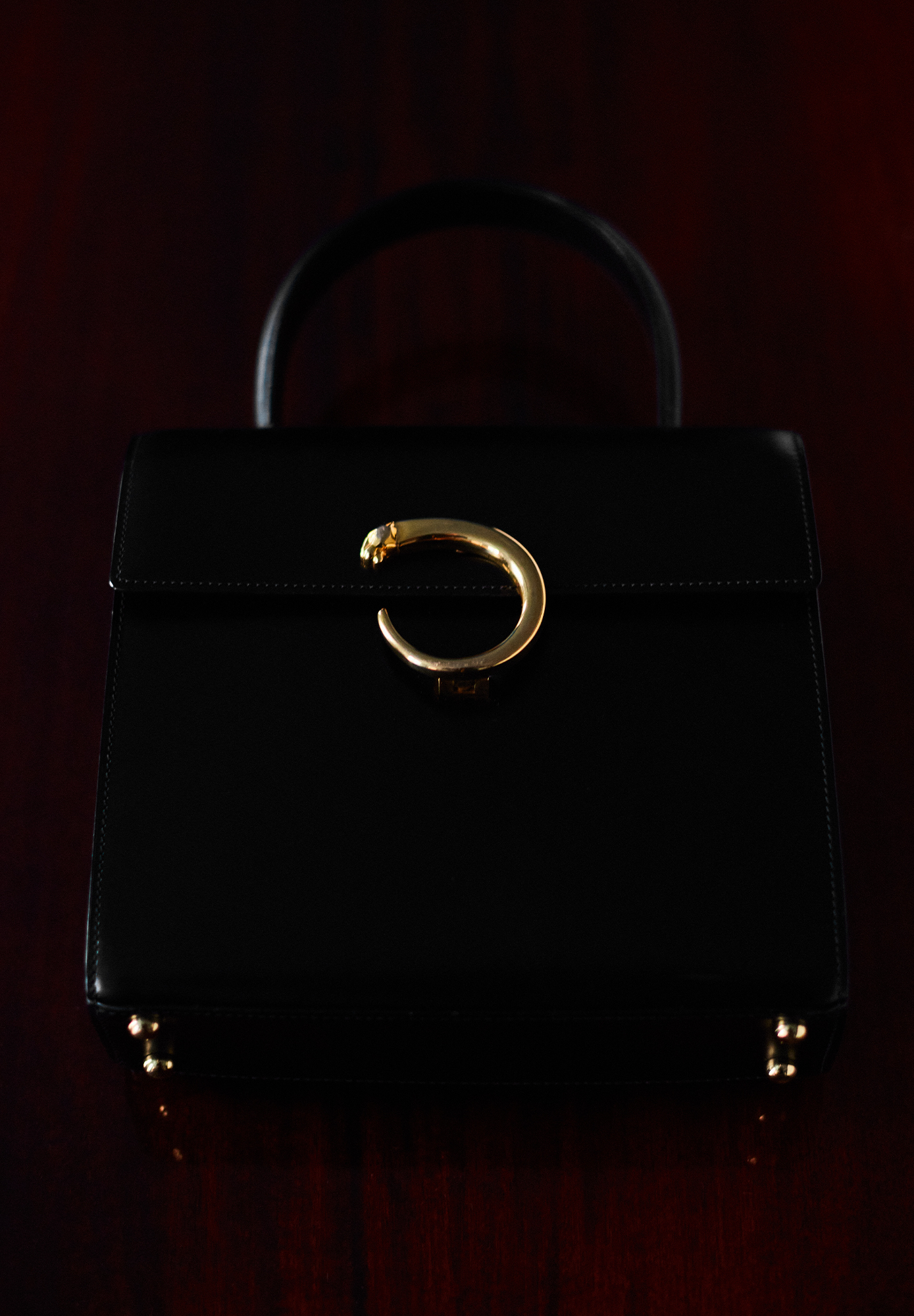 Черная сумка Cartier Panthère Top Handle
