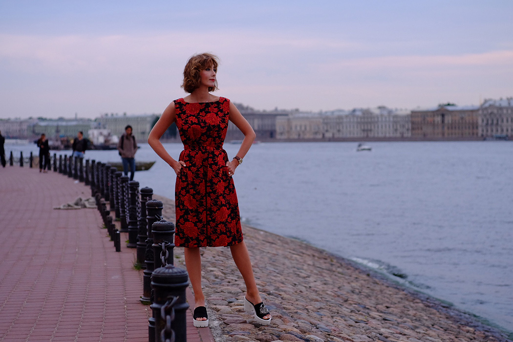 Шелковое платье Givenchy haute couture в цветах