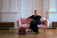 Бордовая крокодиловая сумка Hermès Birkin 35