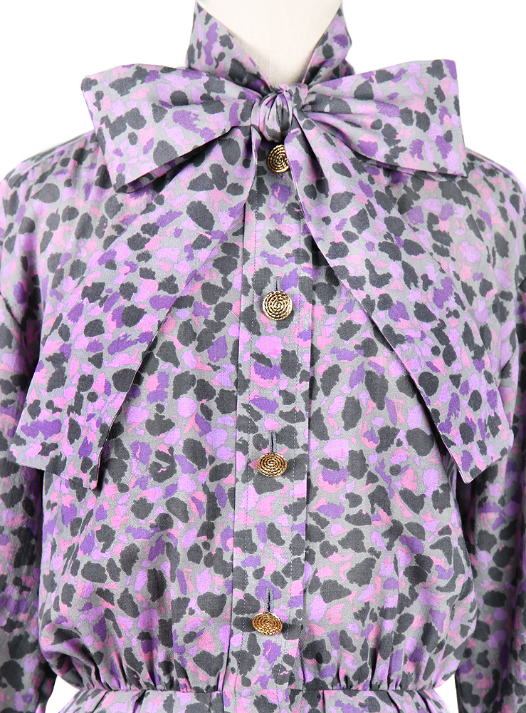 Сиреневое платье Yves Saint Laurent