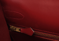 Сумка Hermès Kelly 32 в коже Box цвета Burgundy