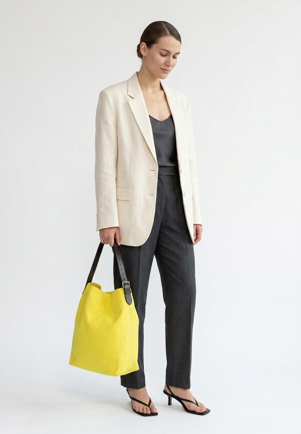 Сумка Hermès Etriviere Shoulder Bag Canvas Vache Hunter 