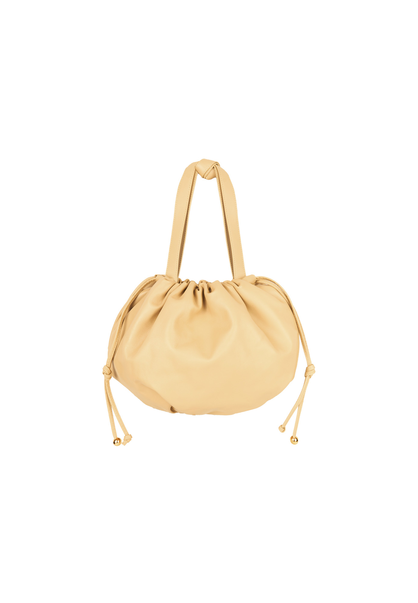 Бежевая сумка Bottega Veneta Medium Bulb