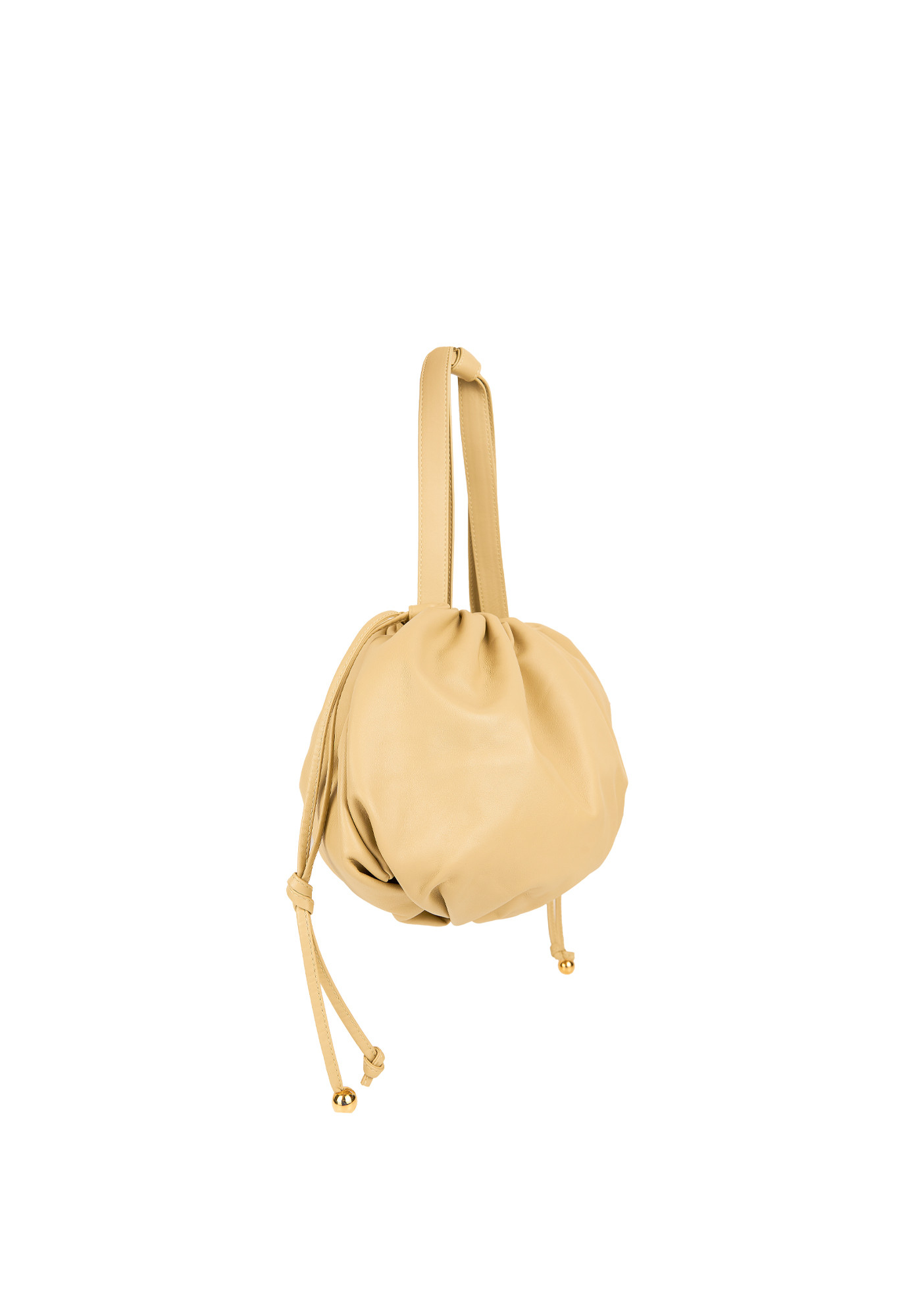 Бежевая сумка Bottega Veneta Medium Bulb
