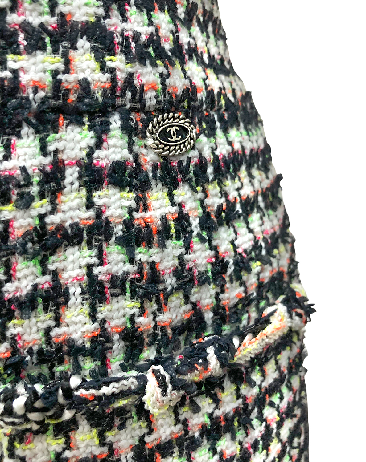 Черно-белая юбка Chanel