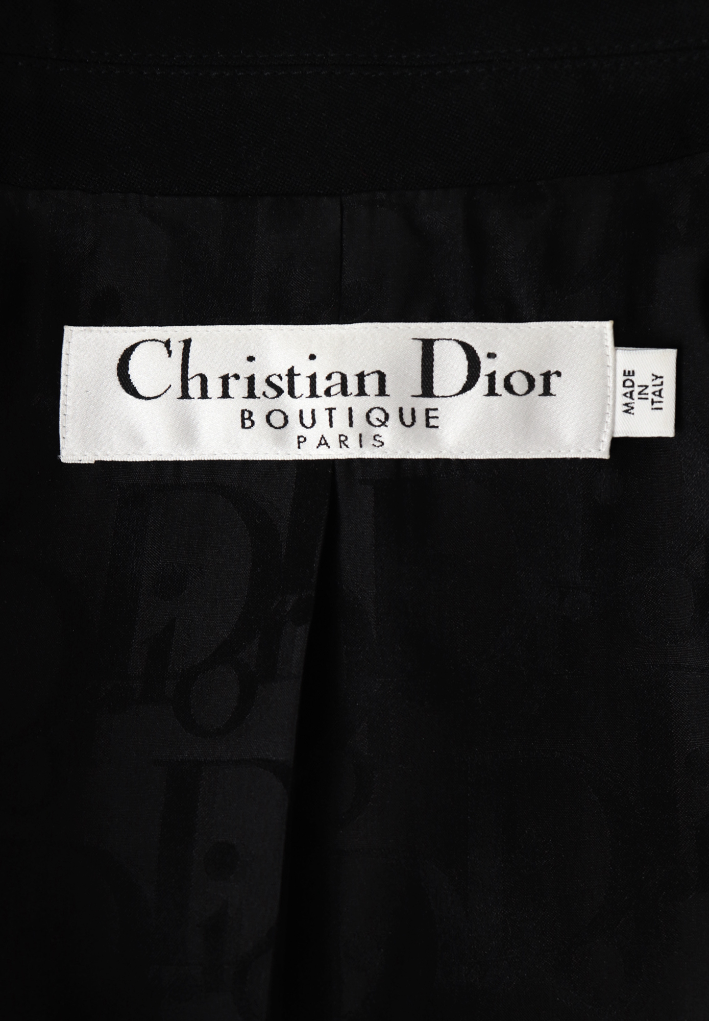 Жакет Christian Dior с атласной оторочкой