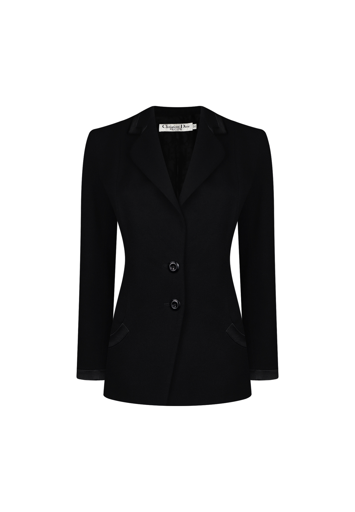 Жакет Christian Dior с атласной оторочкой