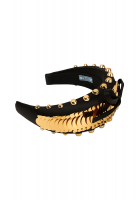 Черный объемный ободок Prada