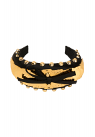 Черный объемный ободок Prada