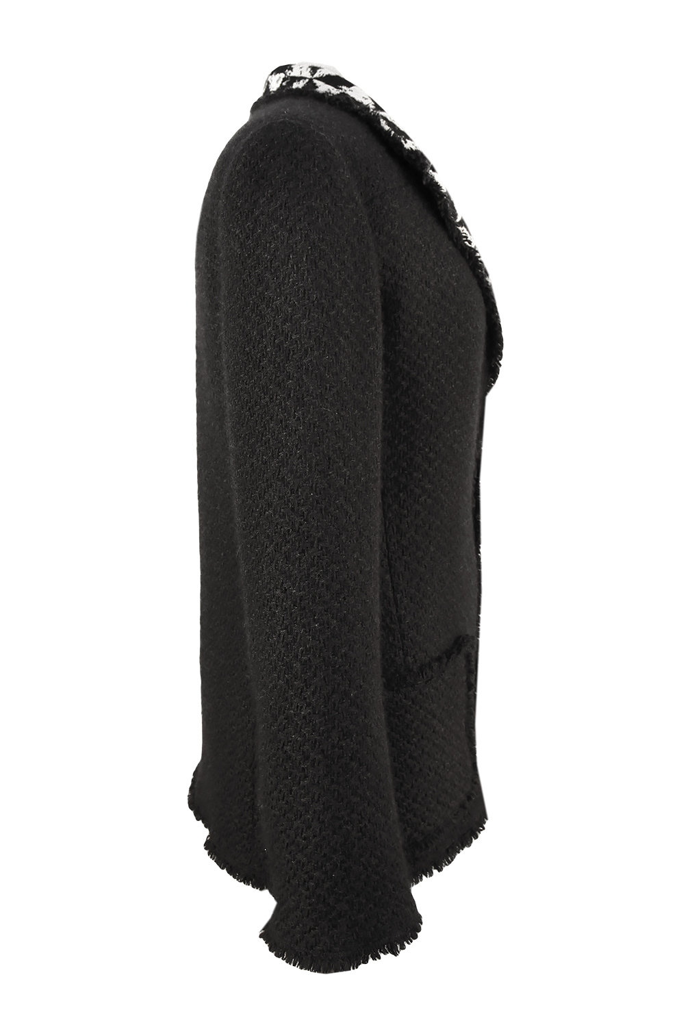 Монохромный жакет Chanel c накладными карманами