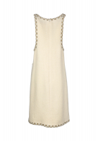 Твидовый сарафан Chanel с золотистой отделкой