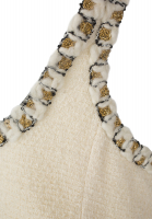 Твидовый сарафан Chanel с золотистой отделкой