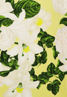 Шелковый платок Chanel с цветами