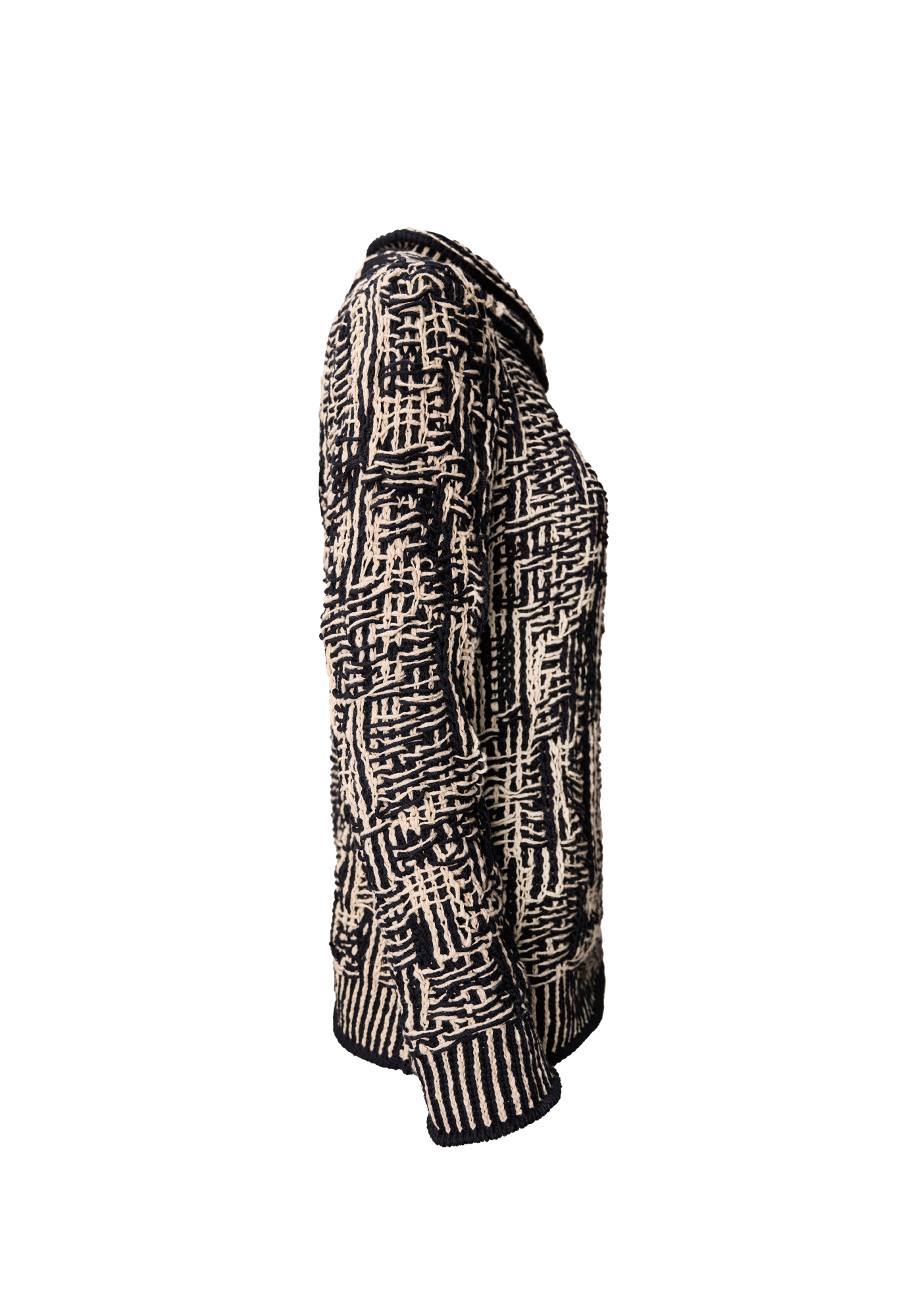 Черно-белый свитер Bottega Veneta